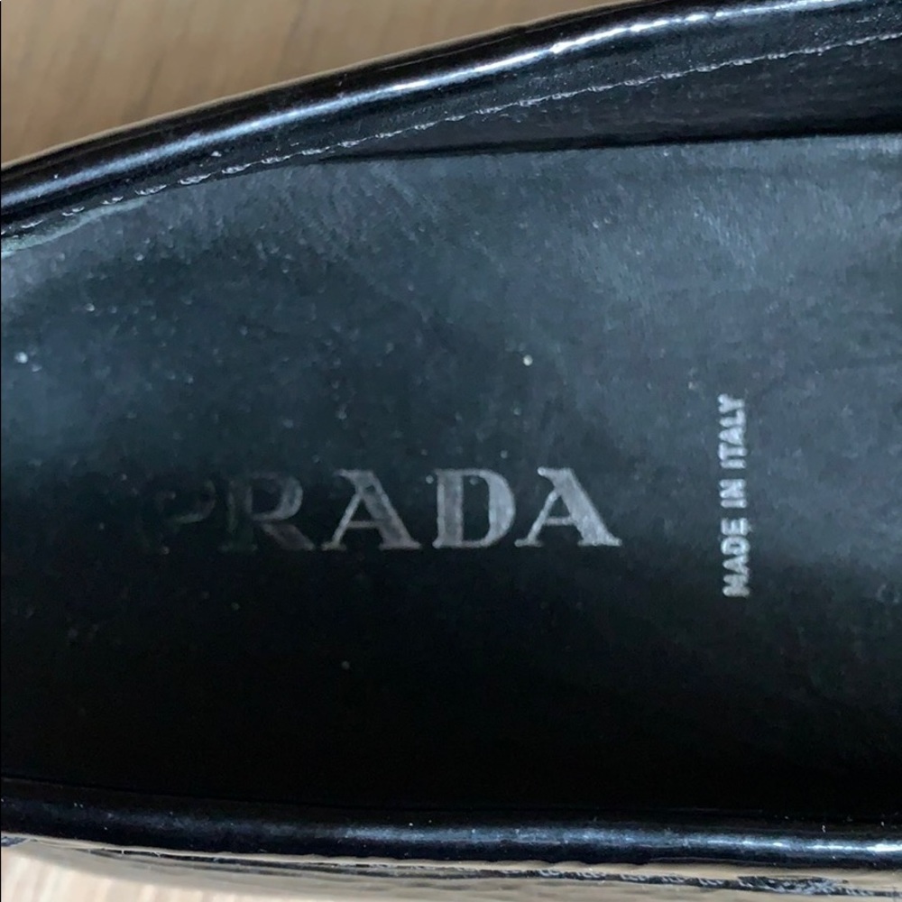 Prada | black patent loafers - Picture 3 of 6